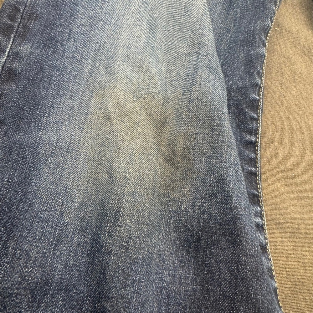 Lucky Brand Jeans Mens 34x32 Vintage Straight Dark Wash Distressed Denim - Picture 11 of 16